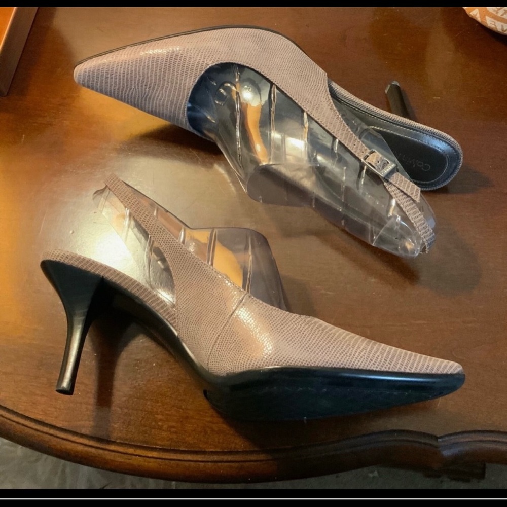 Gray Calvin Klein Heels
